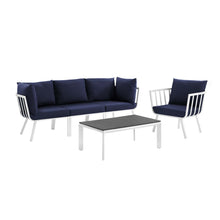 Load image into Gallery viewer, Riverside 5 Piece Outdoor Patio Aluminum Set by Modway
