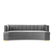 Load image into Gallery viewer, Encompass Channel Tufted Performance Velvet Curved Sofa by Modway
