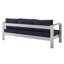 Load image into Gallery viewer, Shore Sunbrella¨ Fabric Aluminum Outdoor Patio Sofa by Modway
