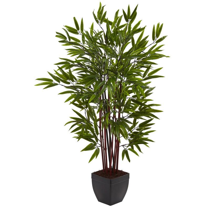 4' Bamboo Silk Tree w/Planter