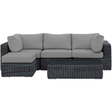 Load image into Gallery viewer, Summon 5 Piece Outdoor Patio Sunbrella¨ Sectional Set by Modway
