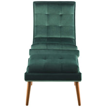 Load image into Gallery viewer, Ramp Upholstered Performance Velvet Lounge Chair and Ottoman Set by Modway
