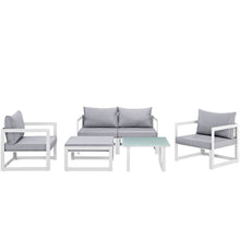 Load image into Gallery viewer, Fortuna 6 Piece Outdoor Patio Sectional Sofa Set by Modway
