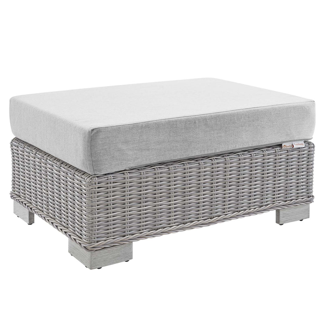 Conway Sunbrella¨ Outdoor Patio Wicker Rattan Ottoman by Modway