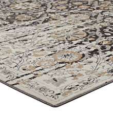Load image into Gallery viewer, Ganesa Distressed Diamond Floral Lattice 5x8 Area Rug by Modway
