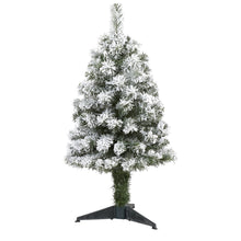 Load image into Gallery viewer, 3&#39; Flocked West Virginia Fir Artificial Christmas Tree
