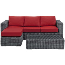 Load image into Gallery viewer, Summon 3 Piece Outdoor Patio Sunbrella¨ Sectional Set by Modway
