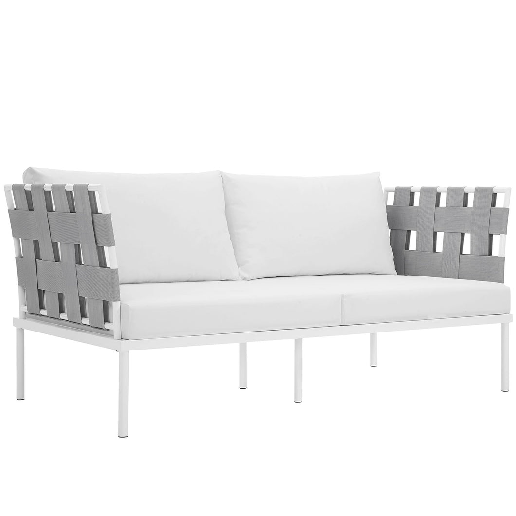 Harmony Outdoor Patio Aluminum Loveseat by Modway
