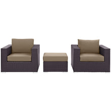 Load image into Gallery viewer, Convene 3 Piece Outdoor Patio Sofa Set by Modway
