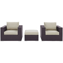 Load image into Gallery viewer, Convene 3 Piece Outdoor Patio Sofa Set by Modway
