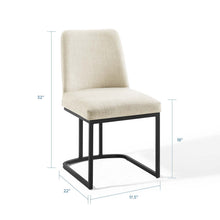 Load image into Gallery viewer, Amplify Sled Base Upholstered Fabric Dining Side Chair by Modway
