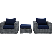 Load image into Gallery viewer, Summon 3 Piece Outdoor Patio Sunbrella¨ Sectional Set by Modway
