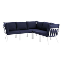 Load image into Gallery viewer, Riverside 5 Piece Outdoor Patio Aluminum Sectional by Modway
