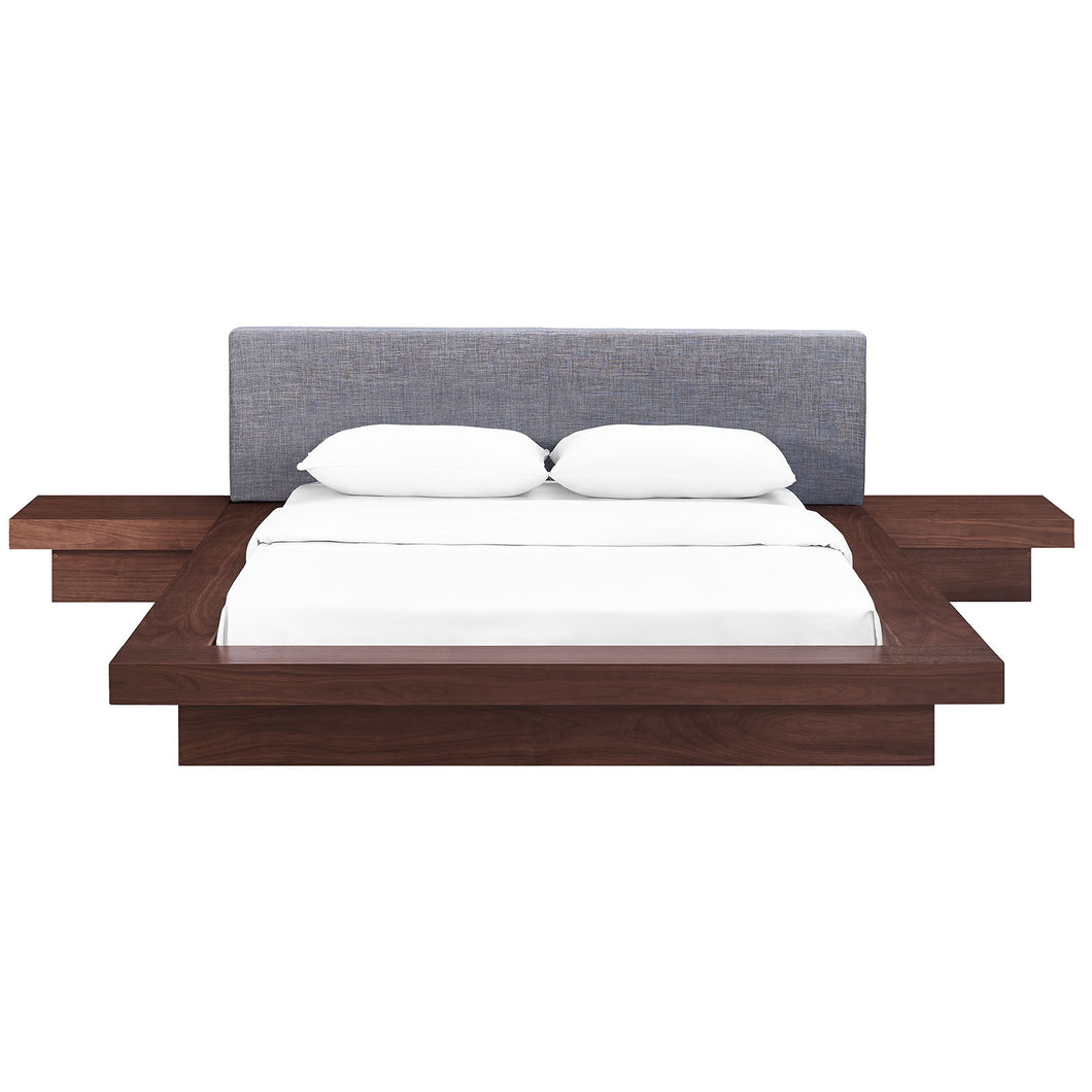 Freja 3 Piece Fabric Queen Bedroom Set by Modway