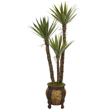 Load image into Gallery viewer, 61&quot; Yucca Artificial Tree in Decorative Planter
