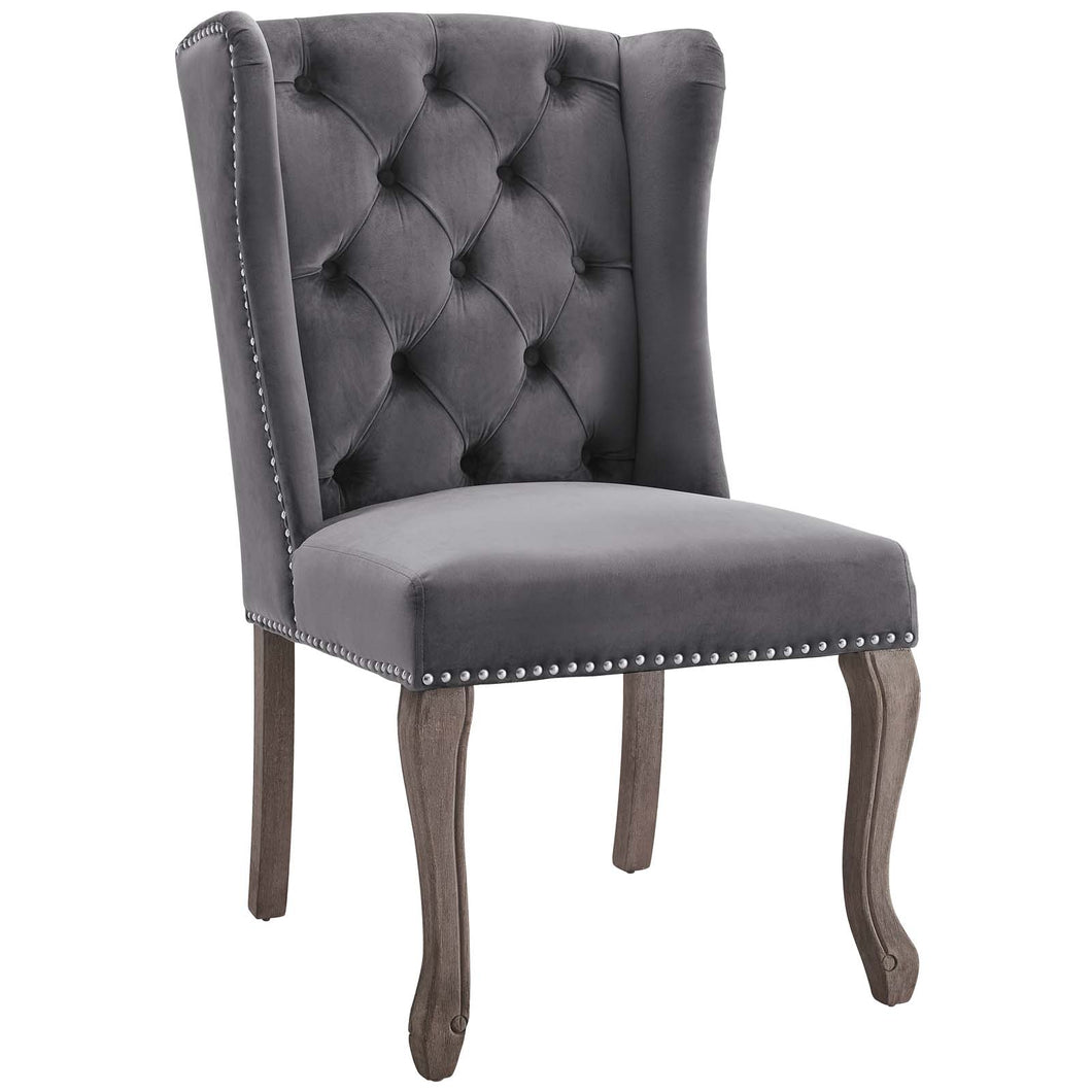 Apprise French Vintage Dining Performance Velvet Side Chair by Modway