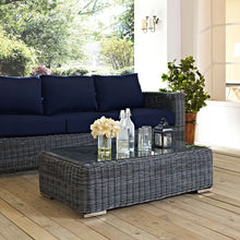 Load image into Gallery viewer, Summon Outdoor Patio Glass Top Coffee Table by Modway
