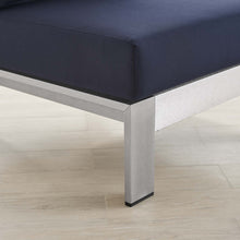 Load image into Gallery viewer, Shore Sunbrella¨ Fabric Aluminum Outdoor Patio Armless Chair by Modway
