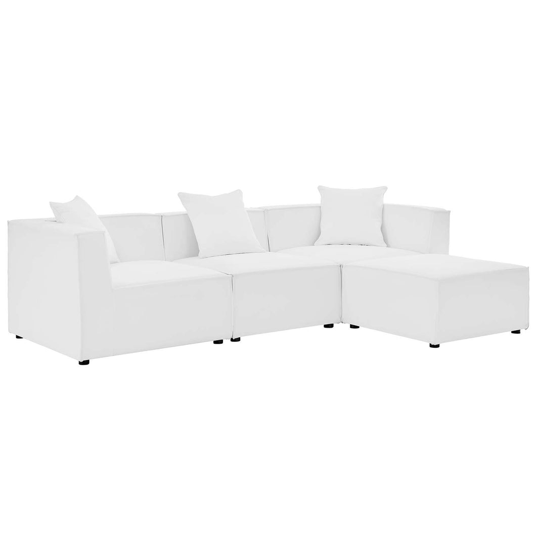 Saybrook 4-Piece Outdoor Patio Upholstered Sectional Sofa by Modway