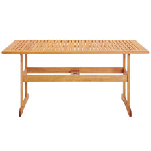 Load image into Gallery viewer, Hatteras 59&quot; Rectangle Outdoor Patio Eucalyptus Wood Dining Table by Modway
