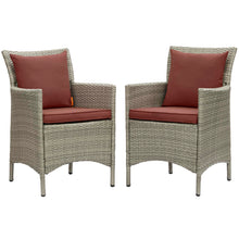 Load image into Gallery viewer, Conduit Outdoor Patio Wicker Rattan Dining Armchair Set of 2 by Modway
