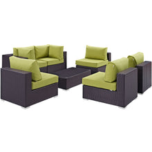 Load image into Gallery viewer, Convene 7 Piece Outdoor Patio Sectional Set by Modway
