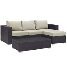 Load image into Gallery viewer, Convene 3 Piece Outdoor Patio Sofa Set by Modway
