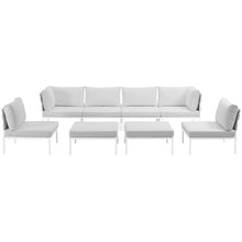 Load image into Gallery viewer, Harmony 8 Piece Outdoor Patio Aluminum Sectional Sofa Set by Modway
