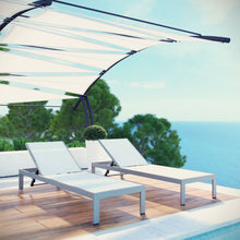 Load image into Gallery viewer, Shore Outdoor Patio Aluminum Chaise Set of 2 by Modway
