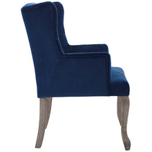 Load image into Gallery viewer, Realm French Vintage Dining Performance Velvet Armchair by Modway
