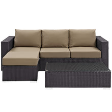 Load image into Gallery viewer, Convene 3 Piece Outdoor Patio Sofa Set by Modway
