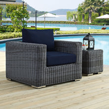 Load image into Gallery viewer, Summon Outdoor Patio Fabric Sunbrella¨ Armchair by Modway
