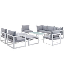 Load image into Gallery viewer, Fortuna 10 Piece Outdoor Patio Sectional Sofa Set by Modway
