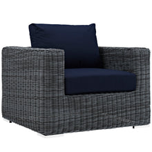 Load image into Gallery viewer, Summon 7 Piece Outdoor Patio Sunbrella¨ Sectional Set by Modway
