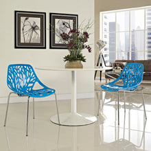 Load image into Gallery viewer, Stencil Plastic Dining Side Chair Set of 2 by Modway
