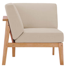 Load image into Gallery viewer, Sedona Outdoor Patio Eucalyptus Wood Sectional Sofa Corner Chair by Modway
