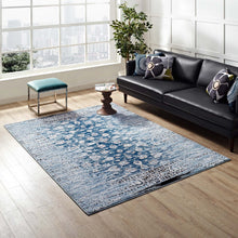 Load image into Gallery viewer, Chiara Distressed Floral Lattice Contemporary 5x8 Area Rug by Modway
