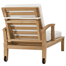 Load image into Gallery viewer, Marina Outdoor Patio Teak Single Chaise by Modway
