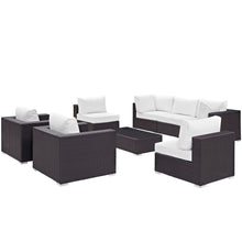 Load image into Gallery viewer, Convene 8 Piece Outdoor Patio Sectional Set by Modway
