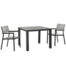 Load image into Gallery viewer, Maine 3 Piece Outdoor Patio Dining Set by Modway

