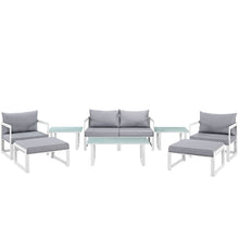 Load image into Gallery viewer, Fortuna 9 Piece Outdoor Patio Sectional Sofa Set by Modway
