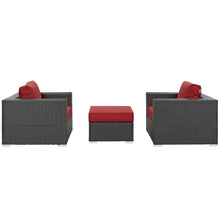 Load image into Gallery viewer, Sojourn 3 Piece Outdoor Patio Sunbrella¨ Sectional Set by Modway
