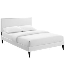 Load image into Gallery viewer, Macie Vinyl Full Platform Bed with Squared Tapered Legs by Modway
