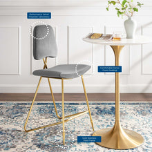 Load image into Gallery viewer, Ponder Performance Velvet Bar Stool by Modway
