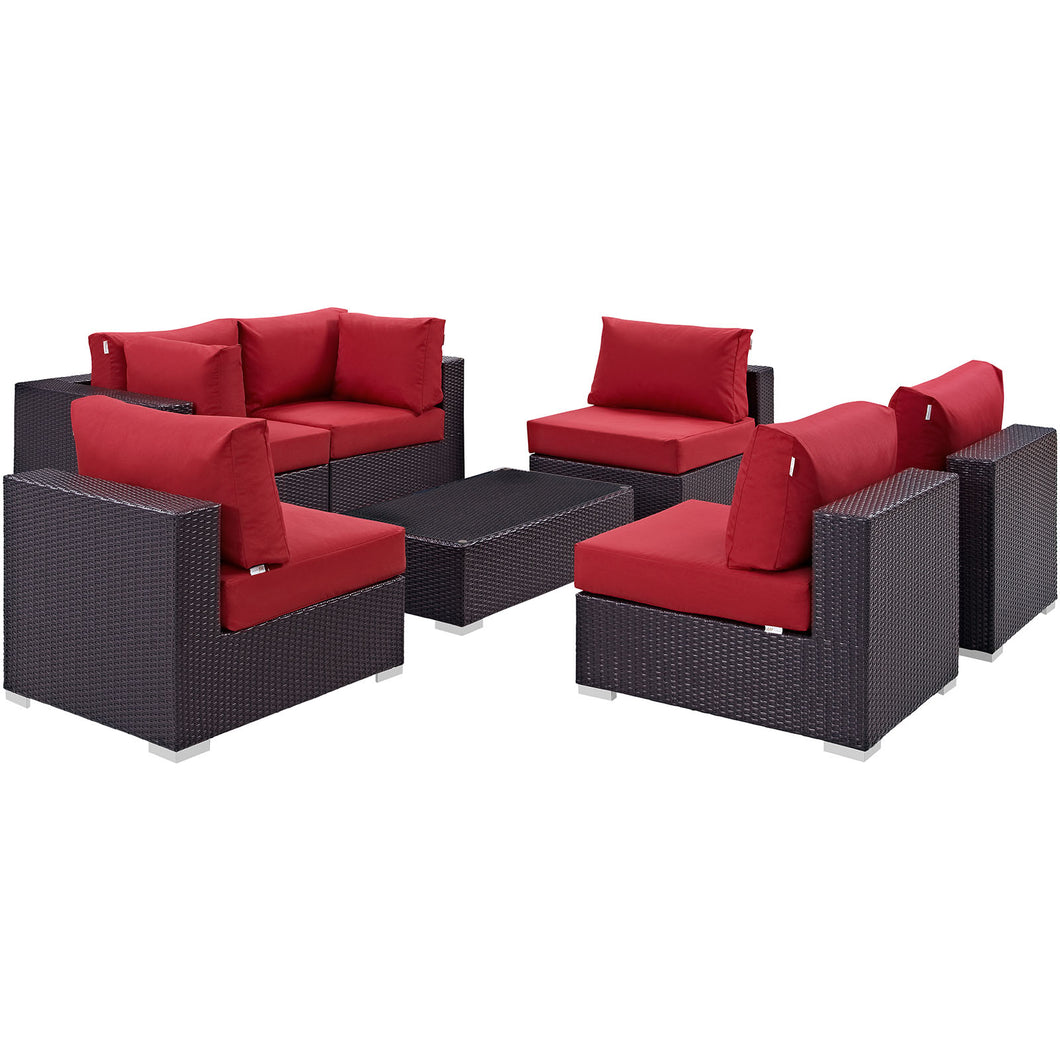 Convene 7 Piece Outdoor Patio Sectional Set by Modway