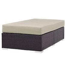 Load image into Gallery viewer, Convene Outdoor Patio Fabric Rectangle Ottoman by Modway
