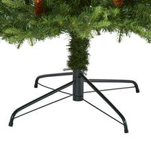 Load image into Gallery viewer, 8' Wellington Spruce 'Natural Look' Artificial Christmas Tree w/ 550 Clear LED
