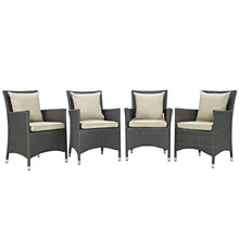 Load image into Gallery viewer, Sojourn 4 Piece Outdoor Patio Sunbrella¨ Dining Set by Modway
