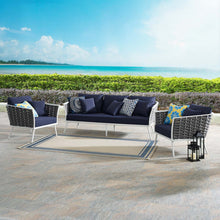 Load image into Gallery viewer, Stance 3 Piece Outdoor Patio Aluminum Sectional Sofa Set by Modway
