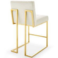 Load image into Gallery viewer, Privy Gold Stainless Steel Performance Velvet Counter Stool Set of 2 by Modway

